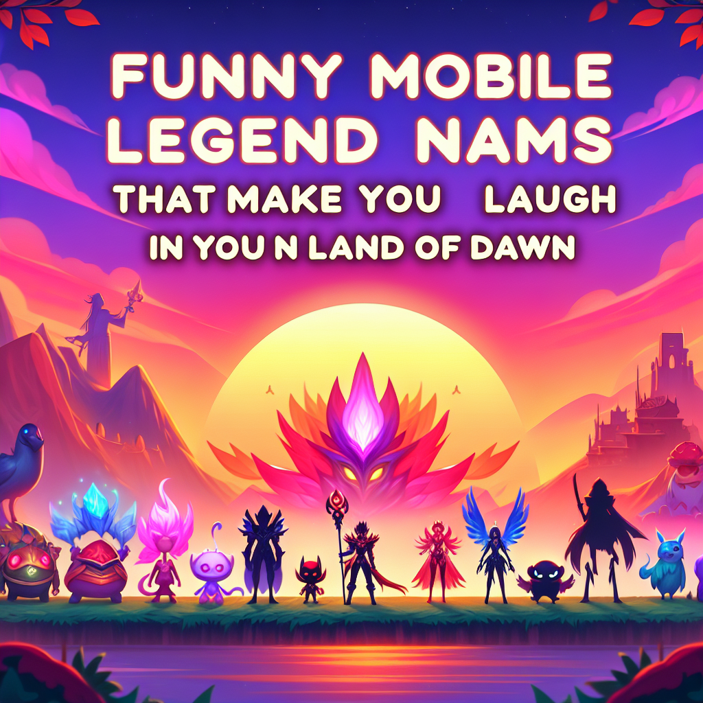 Nama-Nama Mobile Legend Lucu yang Bikin Ngakak di Land of Dawn