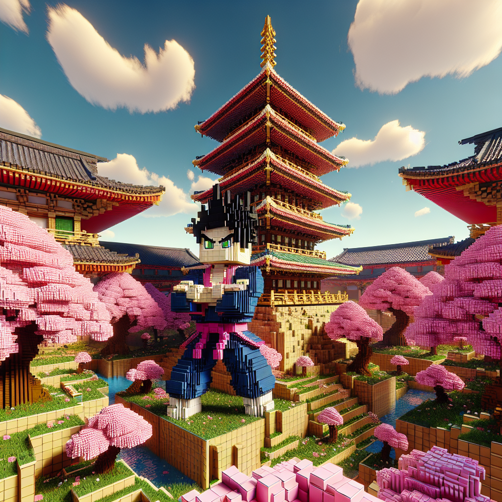 Exploring the Fusion of Hentai Aesthetics in Minecraft Creations