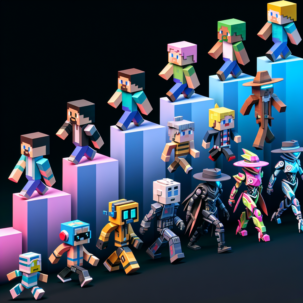 Exploring the Evolution of 3D Minecraft Skins