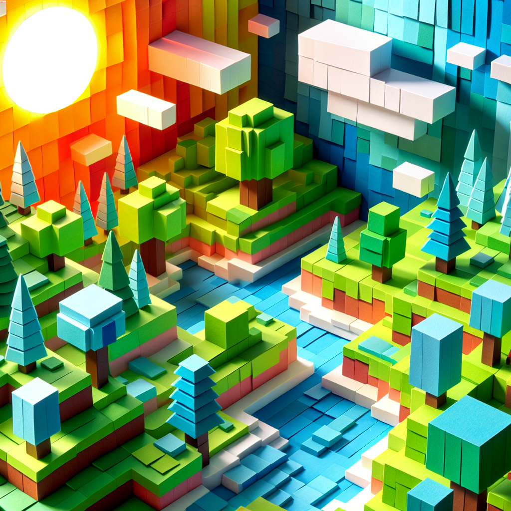 Crafting a Pixelated World: Exploring Paper Craft Ideas Inspired by Minecraft