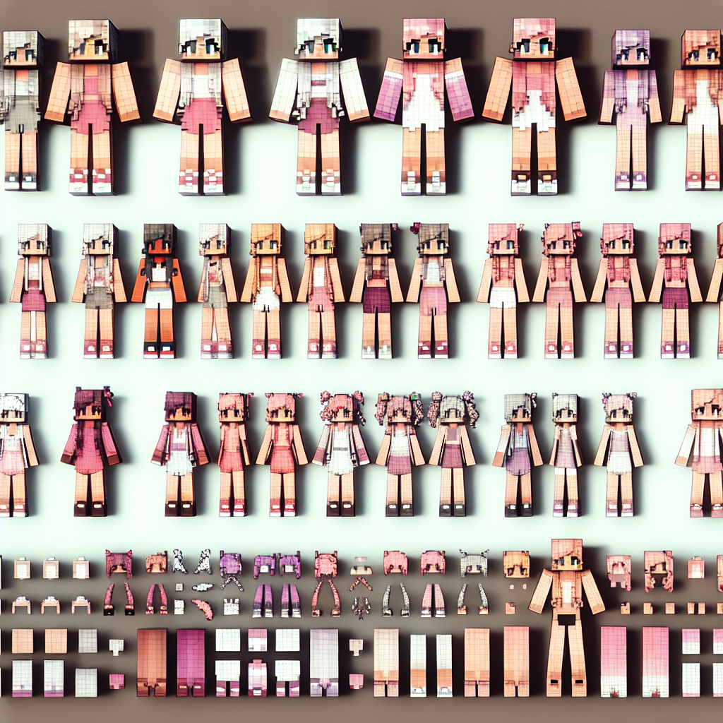 Design Your Perfect Aesthetic Girl with These Minecraft Skin Templates